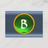 VIBRANT MEMORY3 MONOGRAM groen Visitekaartje (Achterkant)