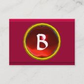 VIBRANT MEMORY3 MONOGRAM rood Visitekaartje (Achterkant)