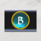 VIBRANT MEMORY MONOGRAM blauw Visitekaartje (Achterkant)