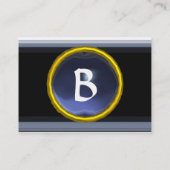 VIBRANT MEMORY MONOGRAM-blauw Visitekaartje (Achterkant)