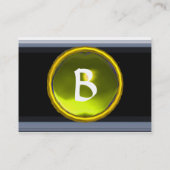 VIBRANT MEMORY MONOGRAM geel zwart wit Visitekaartje (Achterkant)