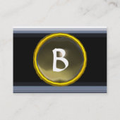 VIBRANT MEMORY MONOGRAM grijs Visitekaartje (Achterkant)