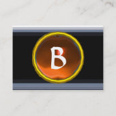 VIBRANT MEMORY MONOGRAM oranje Visitekaartje (Achterkant)