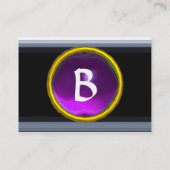 VIBRANT MEMORY MONOGRAM paars violet Visitekaartje (Achterkant)