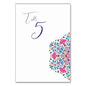 Vibrant Mexican Fiesta Style Rainbow Wedding Kaart (Achterkant)