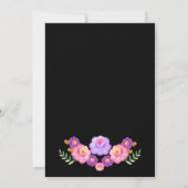 Vibrant Mexican Floral Fiesta Wedding Kaart (Achterkant)