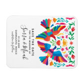 Vibrant Mexican Inspired Save The Date Magneet (Horizontaal)