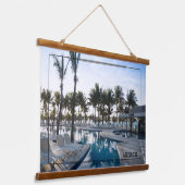 Vibrant Mexico Resort Hangend Wandkleed (Gebogen)