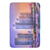 Vibrant Miami Skyline Sunrise Badmat (Voorkant Verticaal)