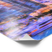 Vibrant Miami Skyline Sunrise Foto Afdruk (Hoek)