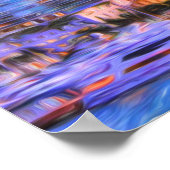 Vibrant Miami Skyline Sunrise Poster (Hoek)