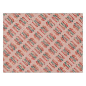 Vibrant Mid Century Modern Christmas Candy Cane Tafelkleed (Voorkant (Horizontaal))