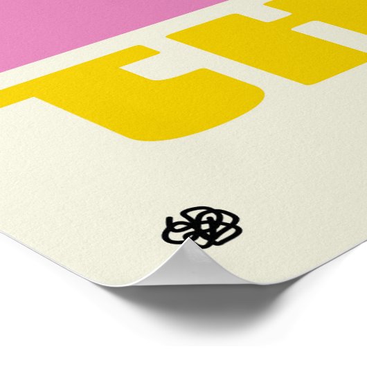 Vibrant Minimalist Abstract Sea Art Print (Hoek)