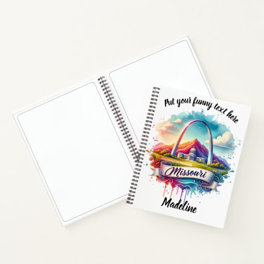 Vibrant Missouri waterverf illustratie Notitieboek (Binnen)