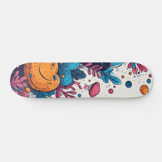 Vibrant Modern Designer Skateboard (Horizontaal)