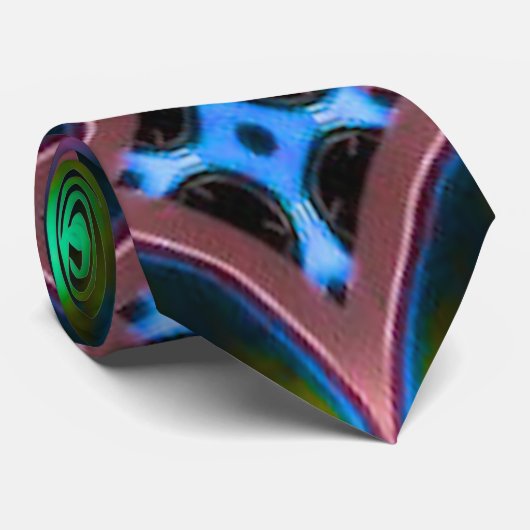 Vibrant Modern Geometric Abstract Stropdas (Opgerold)