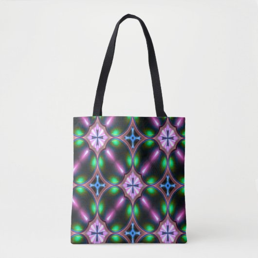 Vibrant Modern Geometric Abstract Tote Bag (Voorkant)