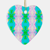 Vibrant modern pastels Abstract lineair patroon Keramisch Ornament (Rechts)