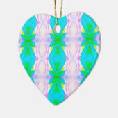 Vibrant modern pastels Abstract lineair patroon Keramisch Ornament (Links)