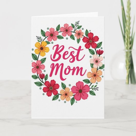 Vibrant Moms Day Card Kaart (Voorkant)