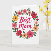 Vibrant Moms Day Card Kaart (Gele Bloem)