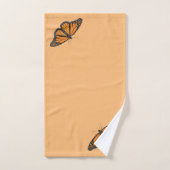 Vibrant Monarch Butterfly Wing Photography Bad Handdoek (Handdoek)