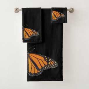 Vibrant Monarch Butterfly Wing Photography Bad Handdoek