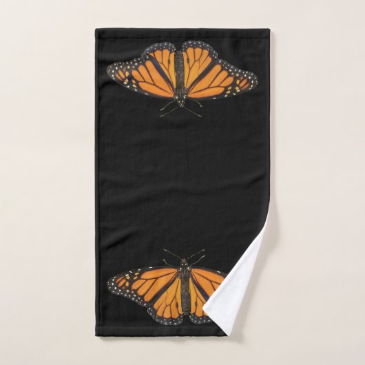 Vibrant Monarch Butterfly Wing Photography Bad Handdoek (Handdoek)