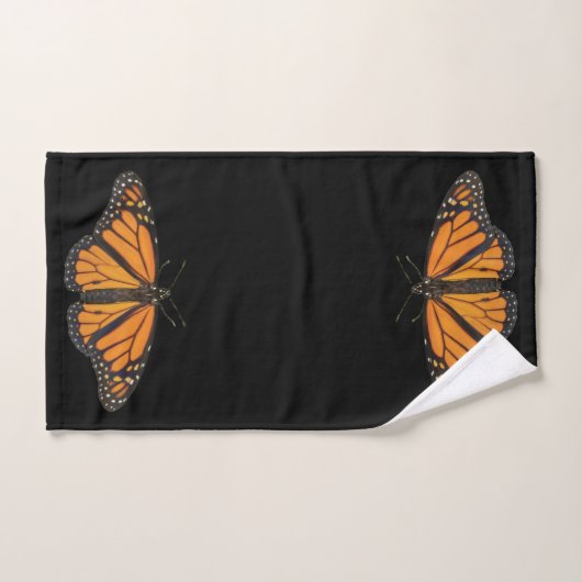 Vibrant Monarch Butterfly Wing Photography Bad Handdoek (Handdoek)