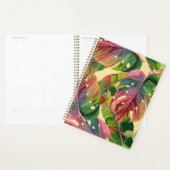 Vibrant Monstera Leaf Journal – Bold Tropical  Planner (Display)
