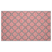 Vibrant Moroccan Enic Red White Pattern Stof (Fat Quarter)