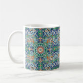Vibrant Moroccan Zellige Tile Pattern Koffiemok (Links)