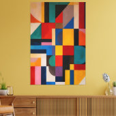 Vibrant Mosaic Canvas Afdruk (Insitu (Woonkamer))