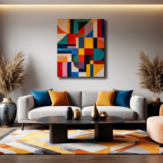 Vibrant Mosaic Canvas Afdruk
