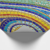 Vibrant Mosaic Swirl Wrapping Paper Cadeaupapier (Hoek)
