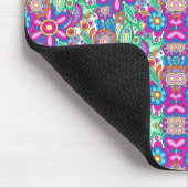 Vibrant mouse pad with a symmetrical floral  muismat (Hoek)