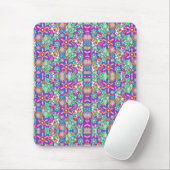 Vibrant mouse pad with a symmetrical floral  muismat (Met muis)