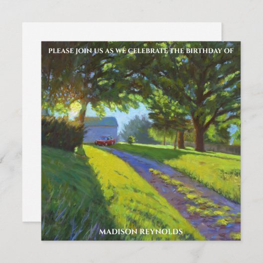 Vibrant Multicolor Birthday Celebration Card (Voorkant / Achterkant)