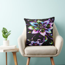 Vibrant Multicolor Hibiscus Floral Accessor Kussen