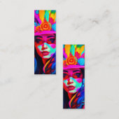 Vibrant Muse-Bladwijzer Mini Visitekaartje (Voorkant / Achterkant)