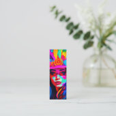 Vibrant Muse-Bladwijzer Mini Visitekaartje (Staand voorkant)