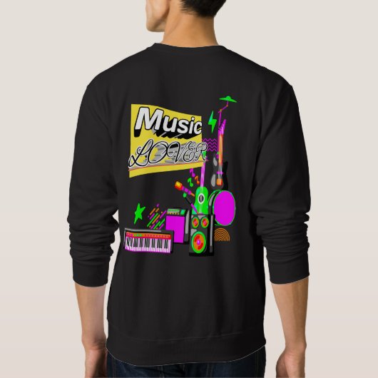 "Vibrant Music Logo T-Shirt - Perfect voor muziek (Achterkant)