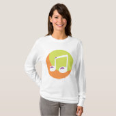 Vibrant Musical Note Double Eighth T-shirt (Voorkant volledig)