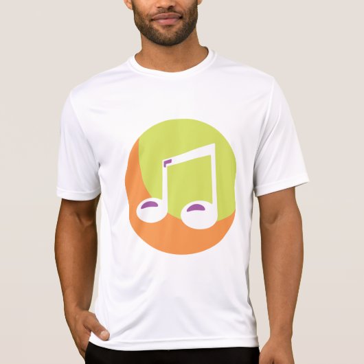 Vibrant Musical Note Double Eighth T-shirt (Voorkant)
