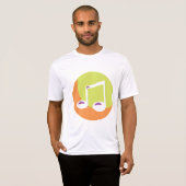 Vibrant Musical Note Double Eighth T-shirt (Voorkant volledig)