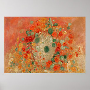 Vibrant Nasturtiums van Redon - Vibrant Flower Art Poster