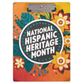 Vibrant Nationaal Spaans Erfgoed Maand Klembord (Voorkant)