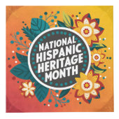 Vibrant Nationaal Spaans Erfgoed Maand Kubus (Rechts)