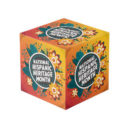 Vibrant Nationaal Spaans Erfgoed Maand Kubus