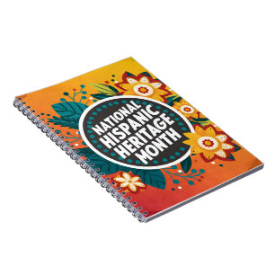 Vibrant Nationaal Spaans Erfgoed Maand Notitieboek